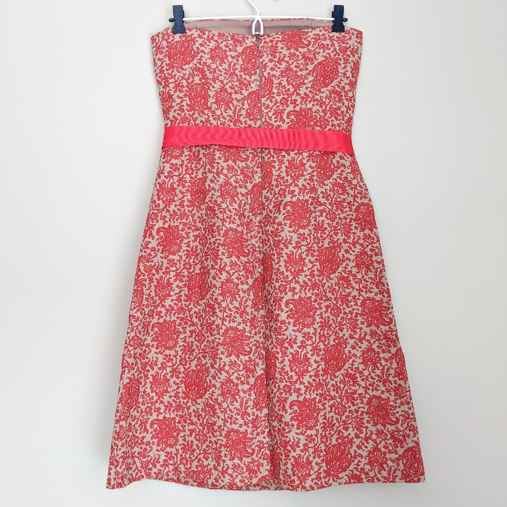 ๐จ๐ฆ Sweet Chemise Linen Damask Strapless Dress Made In Canada - Picture 3 of 6